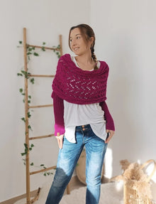Nomine™ | Knitted Scarf with Sleeves