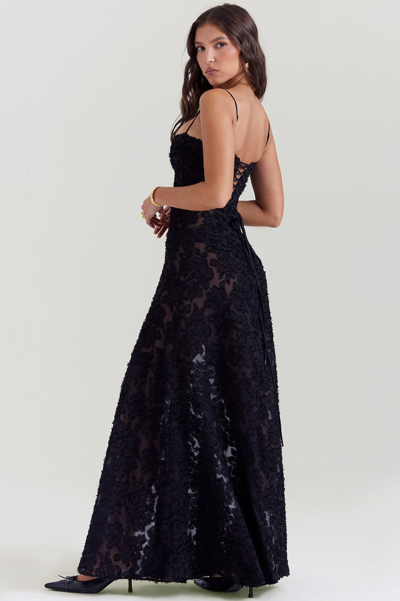 Inaya | Transparent Dress & Dark Elegance