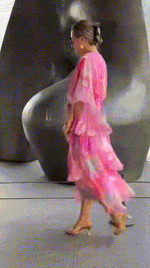 Nysa - Spring Floral Tiered Chiffon Dress