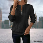 Luna | Elegant Zip-Up Sweater