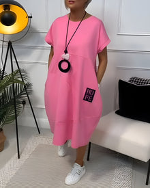 Cleo - Stylish Short Sleeved Dress