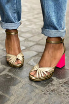 Melissa | Classic Heels With Ankle Strap And Open Toes