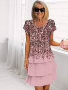 Clarissa | Pleated Floral Dress with Ruffles