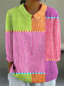 Clarissa | Vintage Colourful Blouse