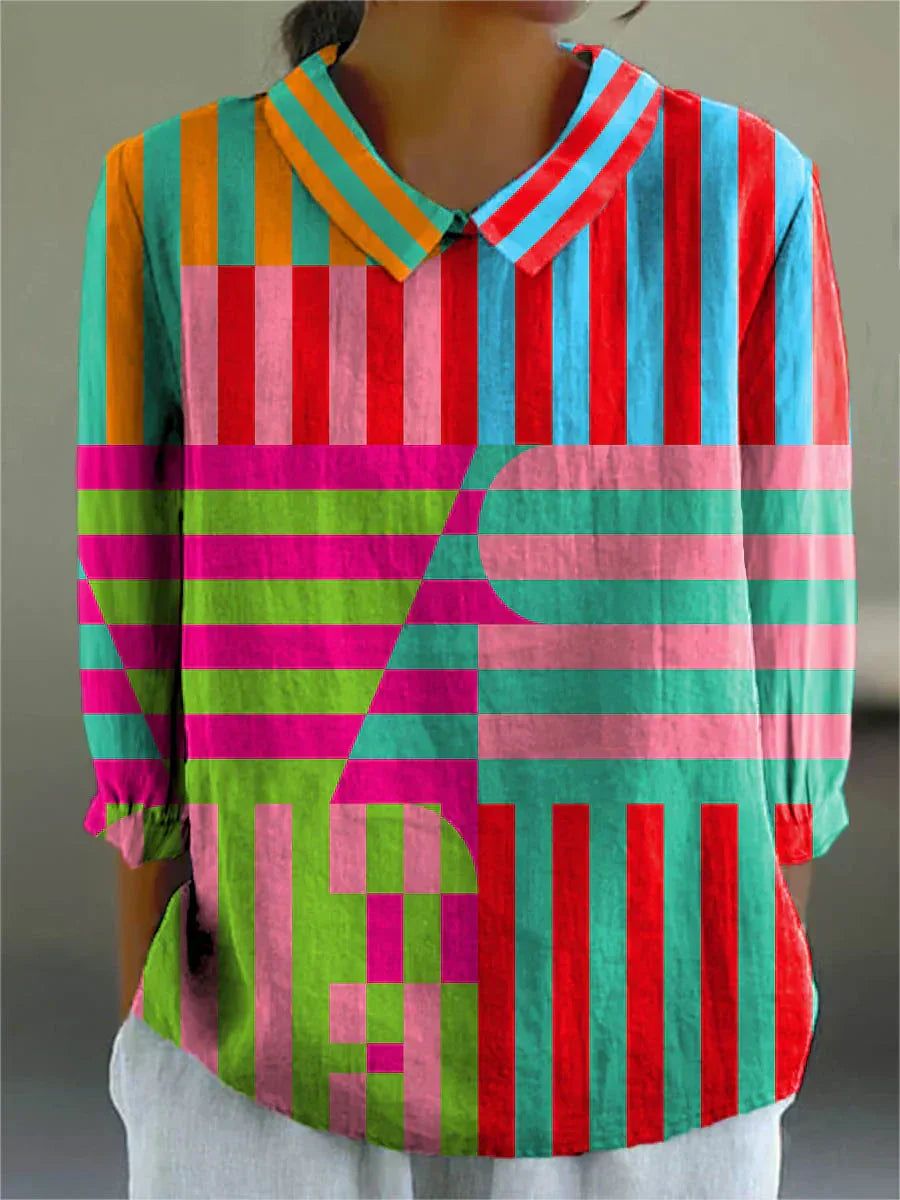 Clarissa | Vintage Colourful Blouse