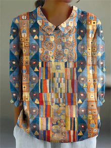 Clarissa | Vintage Colourful Blouse