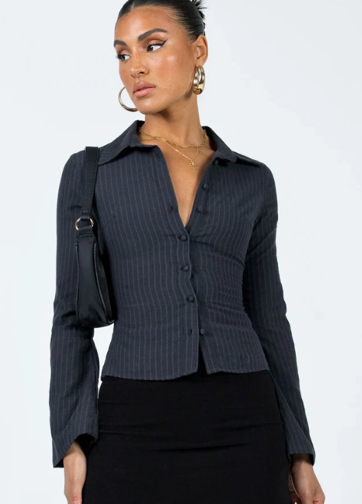 Elina | Elegant Striped Blouse