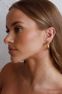 Open Hoop Earrings Zayda Gold
