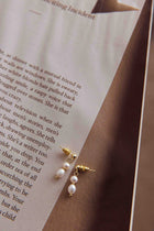 Julia Gold Pearl Earrings