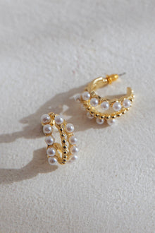 Serenity Gold Hoop Earrings