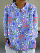 Clarissa | Vintage Colourful Blouse