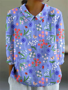Clarissa | Vintage Colourful Blouse