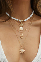 Multi-Layer Pacific South Starfish Necklace Gold