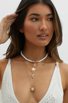 Multi-Layer Pacific South Starfish Necklace Gold