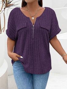 Nova™ | Elegant Zip V-Neck Sweater