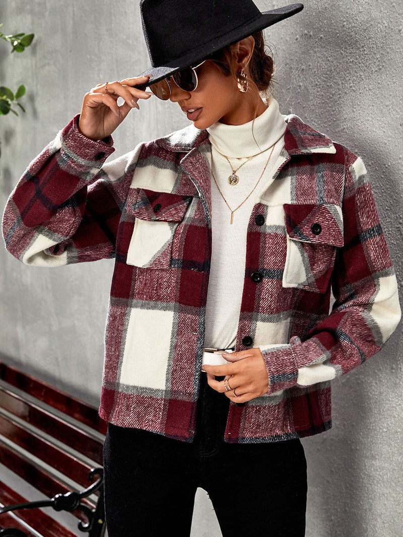 Gina™ | Elegant Checkered Blazer