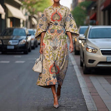 Zoraida - Stylish Batwing Sleeve Long Dress