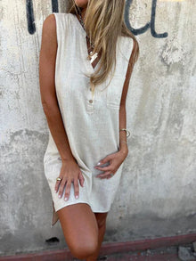 Léna | Cotton and Linen Shirt Dress