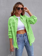 Laurine | Distressed and Oversized Denim Jacket
