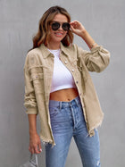 Laurine | Distressed and Oversized Denim Jacket