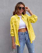 Laurine | Distressed and Oversized Denim Jacket
