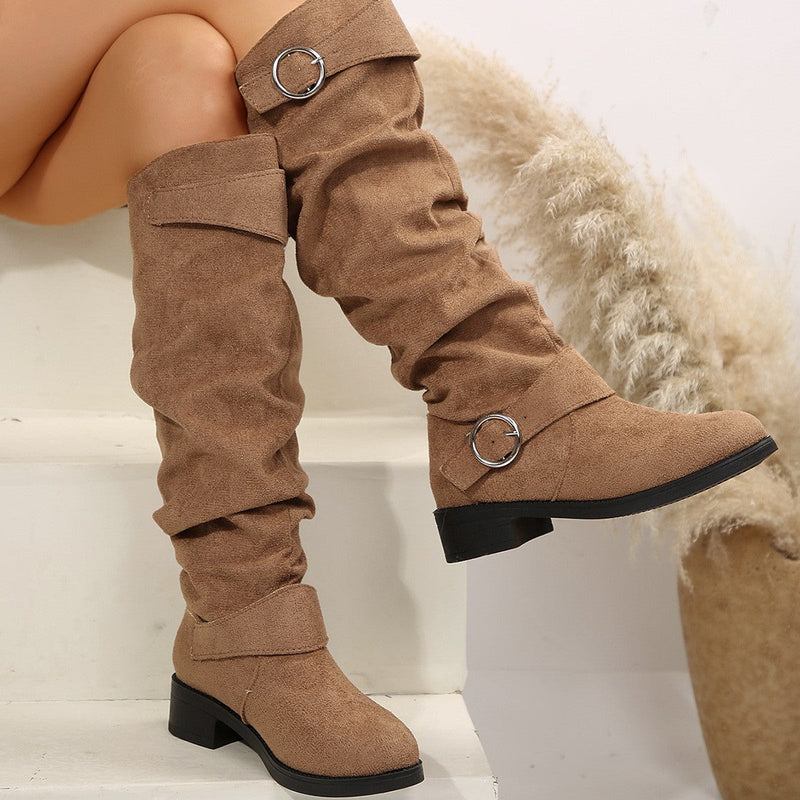 Rider™ | Elegant Suede Ankle Boots with Low Heel
