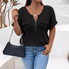 Nova™ | Elegant Zip V-Neck Sweater