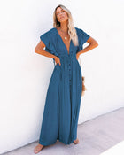 Audra - Boho V-Neck Kimono Beach Cover-Up Dress