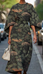 Zoraida - Stylish Batwing Sleeve Long Dress