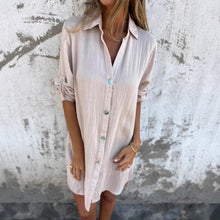 Camille | Casual Shirt Dress with Short Sleeves