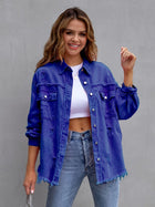 Laurine | Distressed and Oversized Denim Jacket