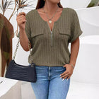 Nova™ | Elegant Zip V-Neck Sweater