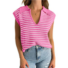 Luna™ | Elegant Striped V-Neck Sweater