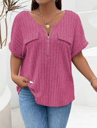 Nova™ | Elegant Zip V-Neck Sweater