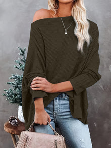 Felicia™ | Elegant Off-Shoulder Knitted Top
