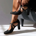 Velmira | Vintage Heels with T-Bar Style