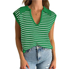 Luna™ | Elegant Striped V-Neck Sweater