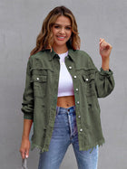 Laurine | Distressed and Oversized Denim Jacket