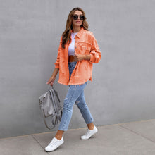 Laurine | Distressed and Oversized Denim Jacket