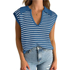 Luna™ | Elegant Striped V-Neck Sweater