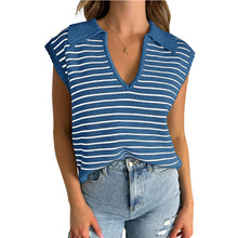 Luna™ | Elegant Striped V-Neck Sweater