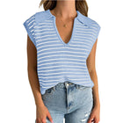 Luna™ | Elegant Striped V-Neck Sweater