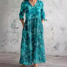 Ivory - Floral Whimsy Boho Maxi Dress