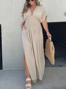 Alena | Long Backless Dress with Slit