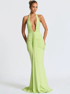 Riva | Deep V-Neck & Dazzling Drop