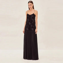 Liora | Black Dress & Floral Grace