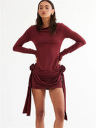 Tossy | High-Waisted Pleated Mini Dress