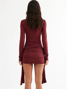 Tossy | High-Waisted Pleated Mini Dress