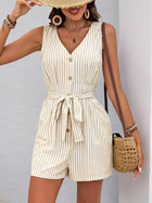 Sophia | Elegant Striped Combishort