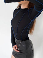 Léna | Flared Sleeve Patchwork T-Shirt